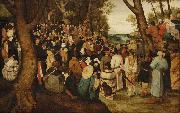 Pieter Brueghel the Younger The Preaching of St. John the Baptist. oil painting